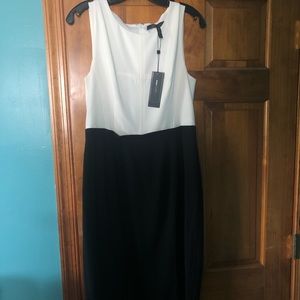 Bcbg maxazria black and white dress